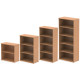 Rayleigh 400mm Deep Wooden Office Bookcase